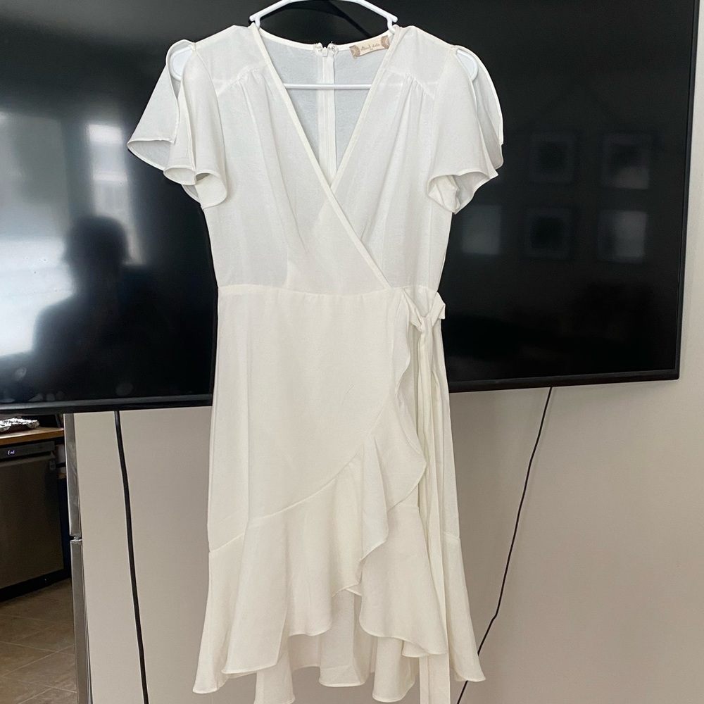 White Wrap Dress